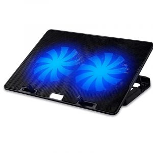 Lapcare ChillMate Adjustable Laptop Cooling Pad with Twin Fans for Efficient Cooling