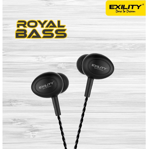 Dvaio EXILITY Wired Headset Royal Bass Wired In the Ear headset Black
