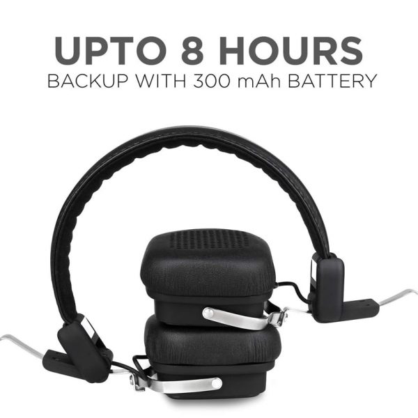 boAt Rockerz 610 Bluetooth Foldable Headphone with Luxurious Sound (Black)