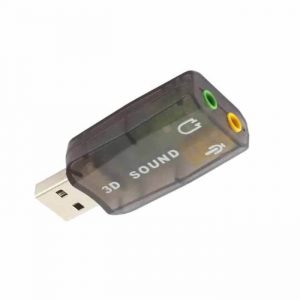 Sound Card Adapter From Usb To 3.5mm Headphone And Mic For Laptop And Pc