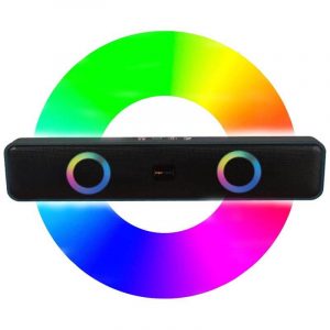 PSYTECH 4D Soundbar 2 RGB Party Lights edition 10W  bluetooth soundbar with wireless subwoofer with speaker bluetooth soundbar speaker