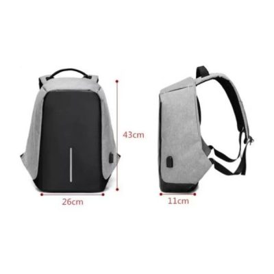 Anti Theft Bag For Laptop 15.6 Inch With USB Charging Port And Water Resistant Fabric_