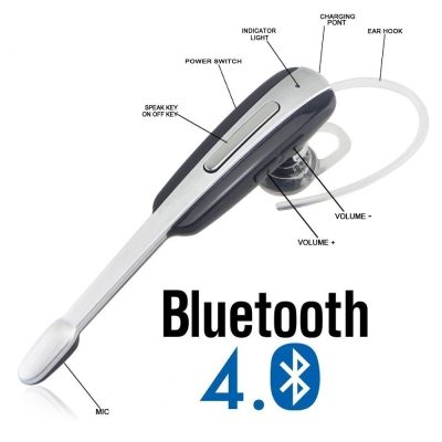 HM 1000 Sports Single Ear Wireless Bluetooth Headset With Mic Silver