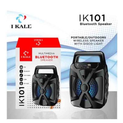 I Kall IK 101 Lighting Portable Bluetooth Rechargeable Speaker with Memory Card Slot