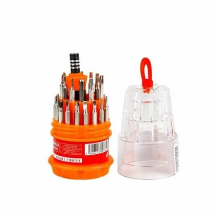 Magnetic Screwdriver Removable  Set Of 31 Bits Compact Storage Design