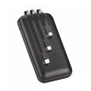 Trio 10000mAh Fast Charging Power Bank Built-in 3 Cables