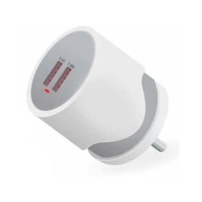 Power Hub Wall Charger 12W Dual USB Port With Fast Charging Data Cable
