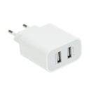 Dual Port USB Mobile Charger With Detachable Cable 3 Months Warranty