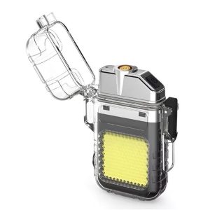 Rechargeable Flashlight torch with Electric Lighter cigrate lighter
